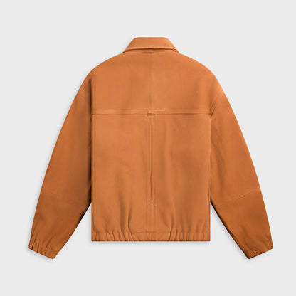 Auralee Lamb Suede Zip Blouson - Camel | Kith