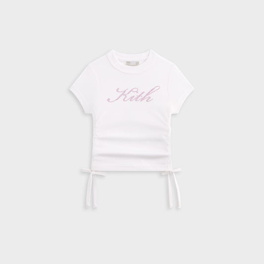 Kith Kids Ruched Mulberry Tee - White | Kith