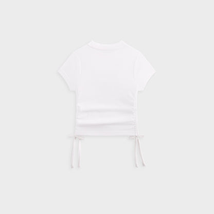 Kith Kids Ruched Mulberry Tee - White | Kith