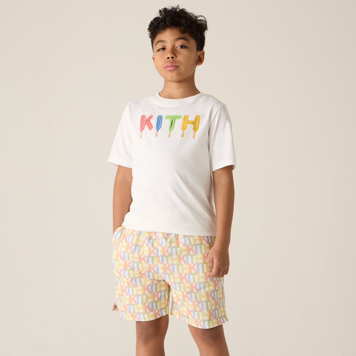 Kith Kids Monogram Thompson Camp Short - Silk | Kith