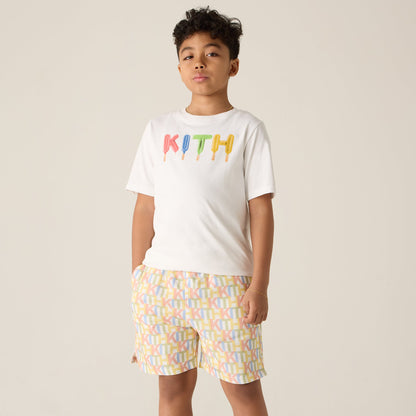 Kith Kids Monogram Thompson Camp Short - Silk | Kith