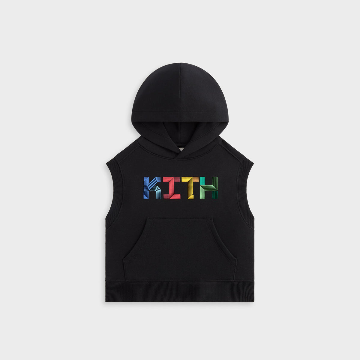 Kith Kids Pathways Sleeveless Hoodie - Black | Kith