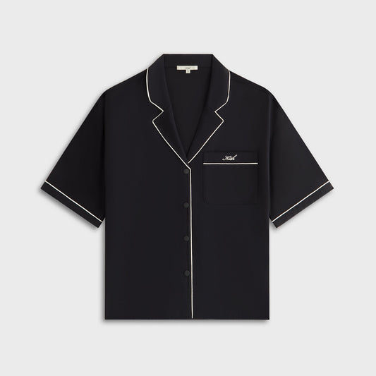 Kith Women Elena Snap Front Shirt - Black | Kith