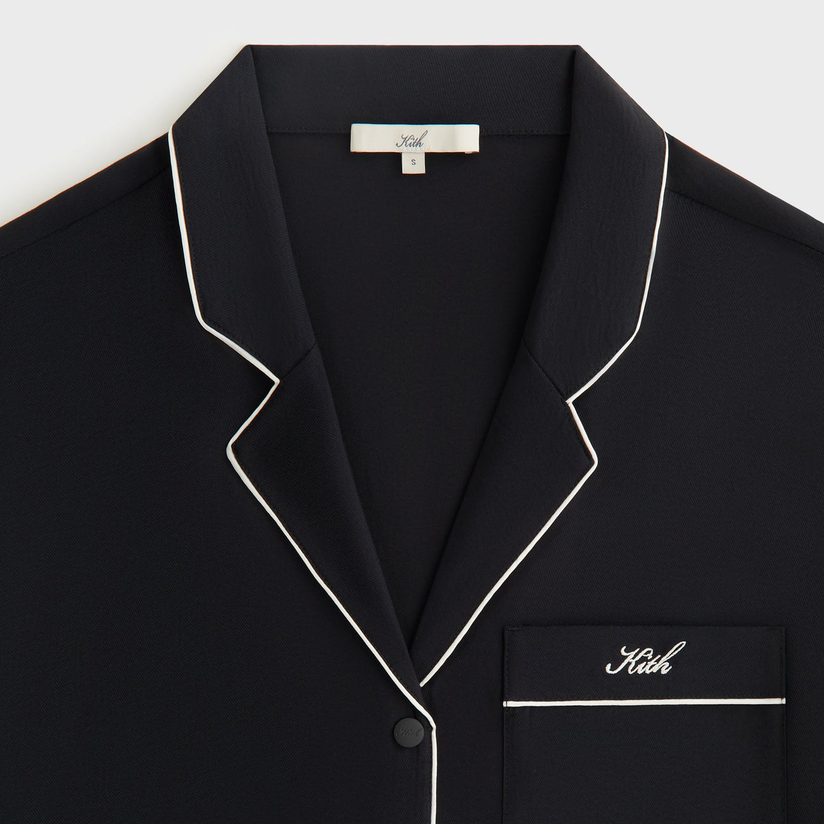 Kith Women Elena Snap Front Shirt - Black | Kith