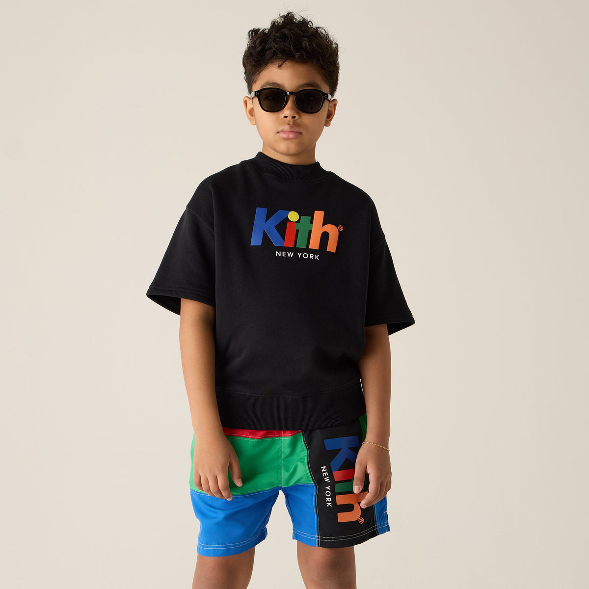 Kith Kids Nelson Short Sleeve Crewneck - Black | Kith