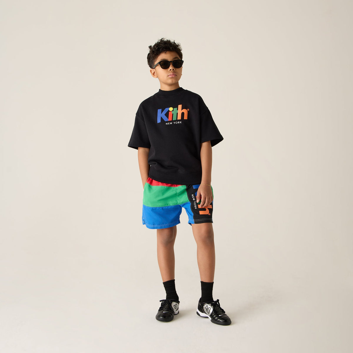 Kith Kids Nelson Short Sleeve Crewneck - Black | Kith