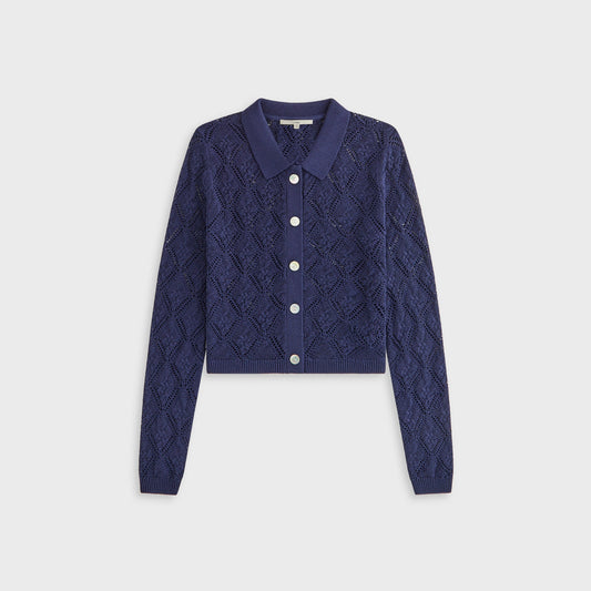Kith Women Tori Crochet Knit Top - Nocturnal | Kith