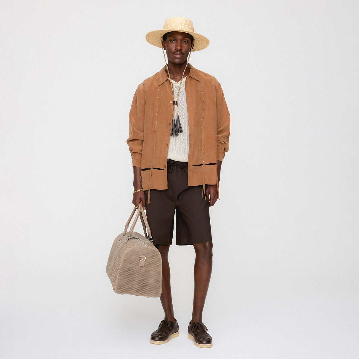 &Kin Ribbon Long Sleeve Boxy Collared Overshirt - Modsy | Kith