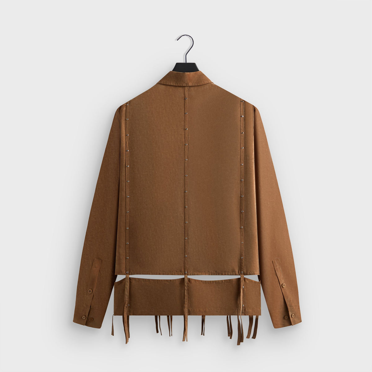 &Kin Ribbon Long Sleeve Boxy Collared Overshirt - Modsy | Kith