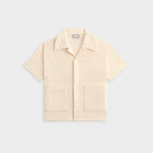 Kith Kids Monogram Terry Camp Shirt - Silk | Kith