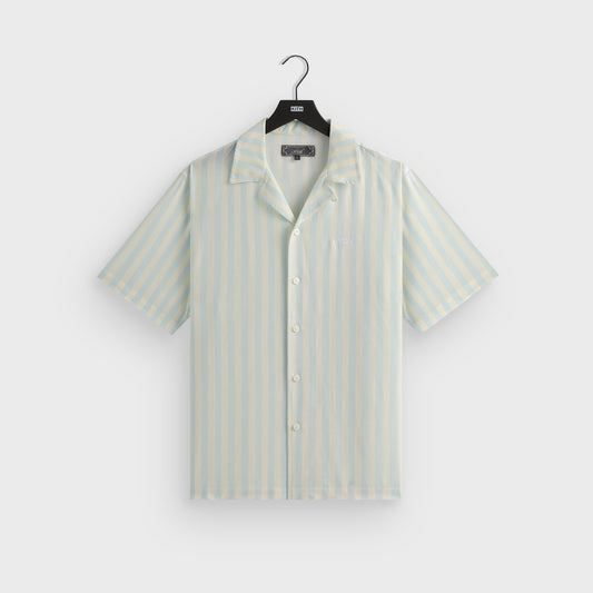 Kith Striped Thompson Camp Collar Shirt - Light Indigo | Kith