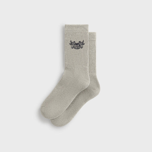 Kith Pegasus Crew Sock - Light Heather Grey | Kith