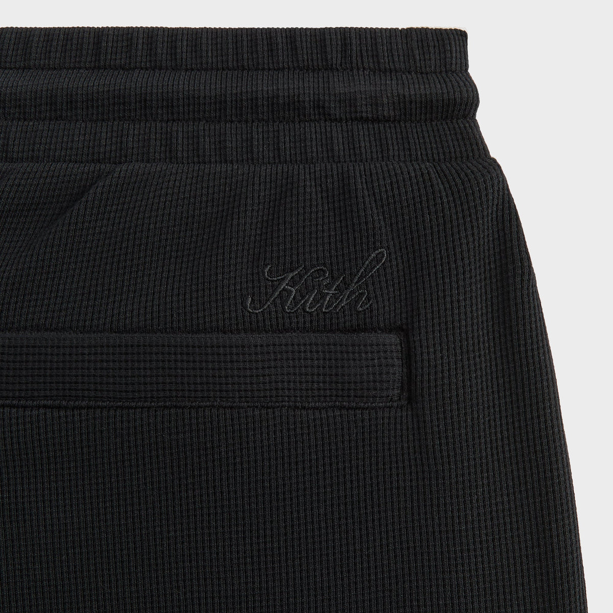 Kith Micro Waffle Fairfax Cargo Short - Black | Kith