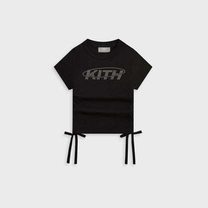 Kith Kids Ruched Mulberry Tee - Black | Kith