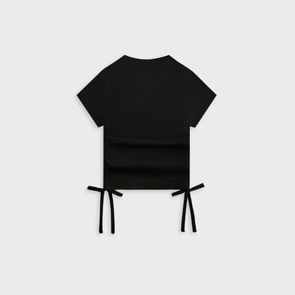 Kith Kids Ruched Mulberry Tee - Black | Kith