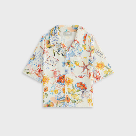 Kith Kids Summer Picnic Thompson Camp Shirt - Sandrift | Kith