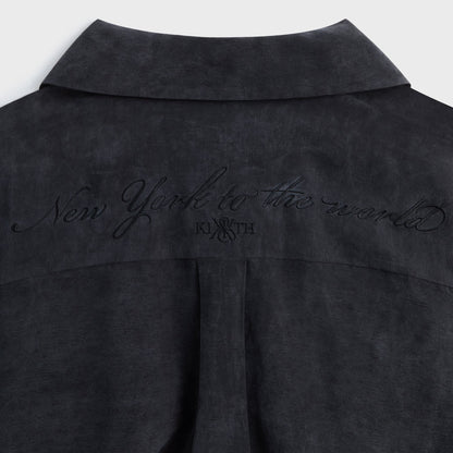 Kith Adonis Camp Collar Shirt - Black | Kith