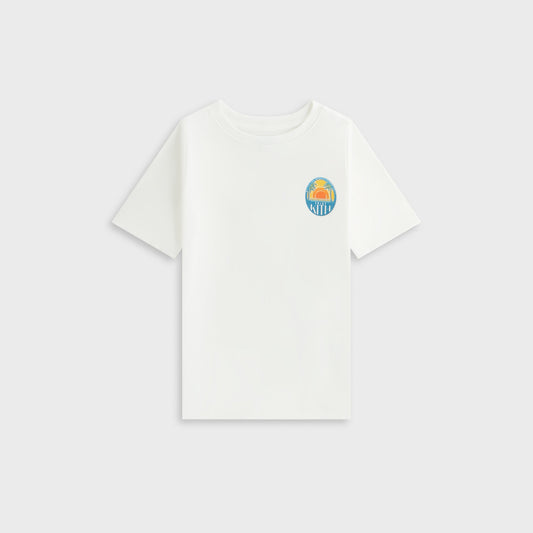 Kith Kids Sunset Vacation Tee - White | Kith