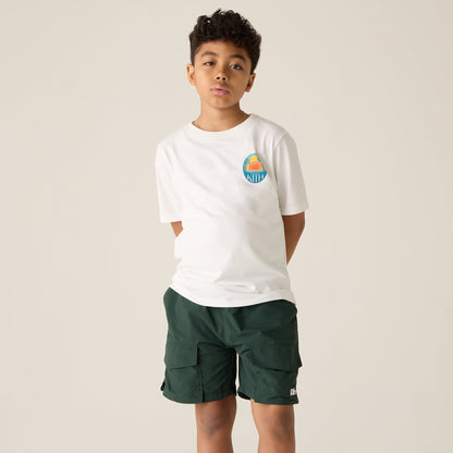 Kith Kids Sunset Vacation Tee - White | Kith