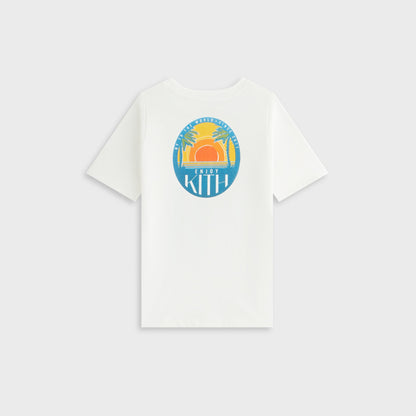 Kith Kids Sunset Vacation Tee - White | Kith