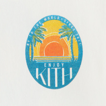 Kith Kids Sunset Vacation Tee - White | Kith