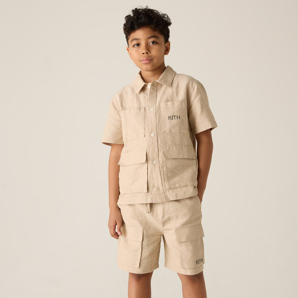 Kith Kids Belmont Utility Shirt - Canvas | Kith