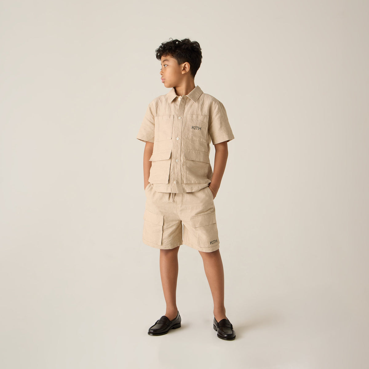 Kith Kids Belmont Utility Shirt - Canvas | Kith