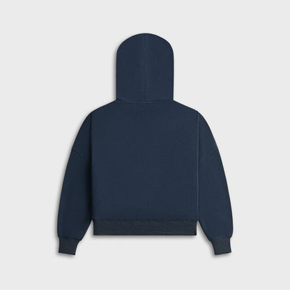 Kith Kids Waffle Nelson Quarter Zip Hoodie - Nocturnal | Kith