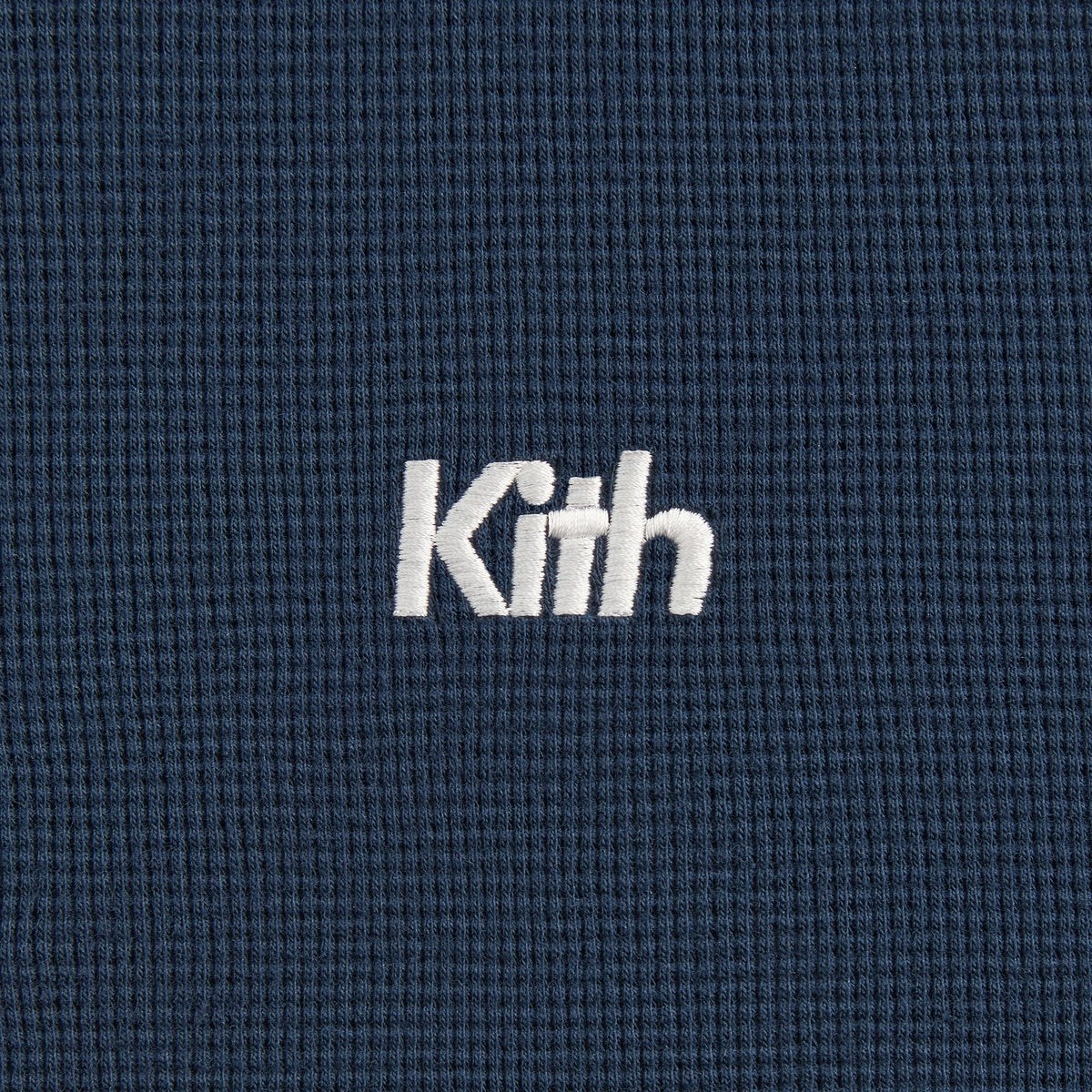 Kith Kids Waffle Nelson Quarter Zip Hoodie - Nocturnal | Kith