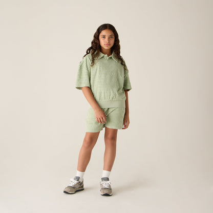 Kith Kids Monogram Pullover Terry Polo - Tranquility | Kith