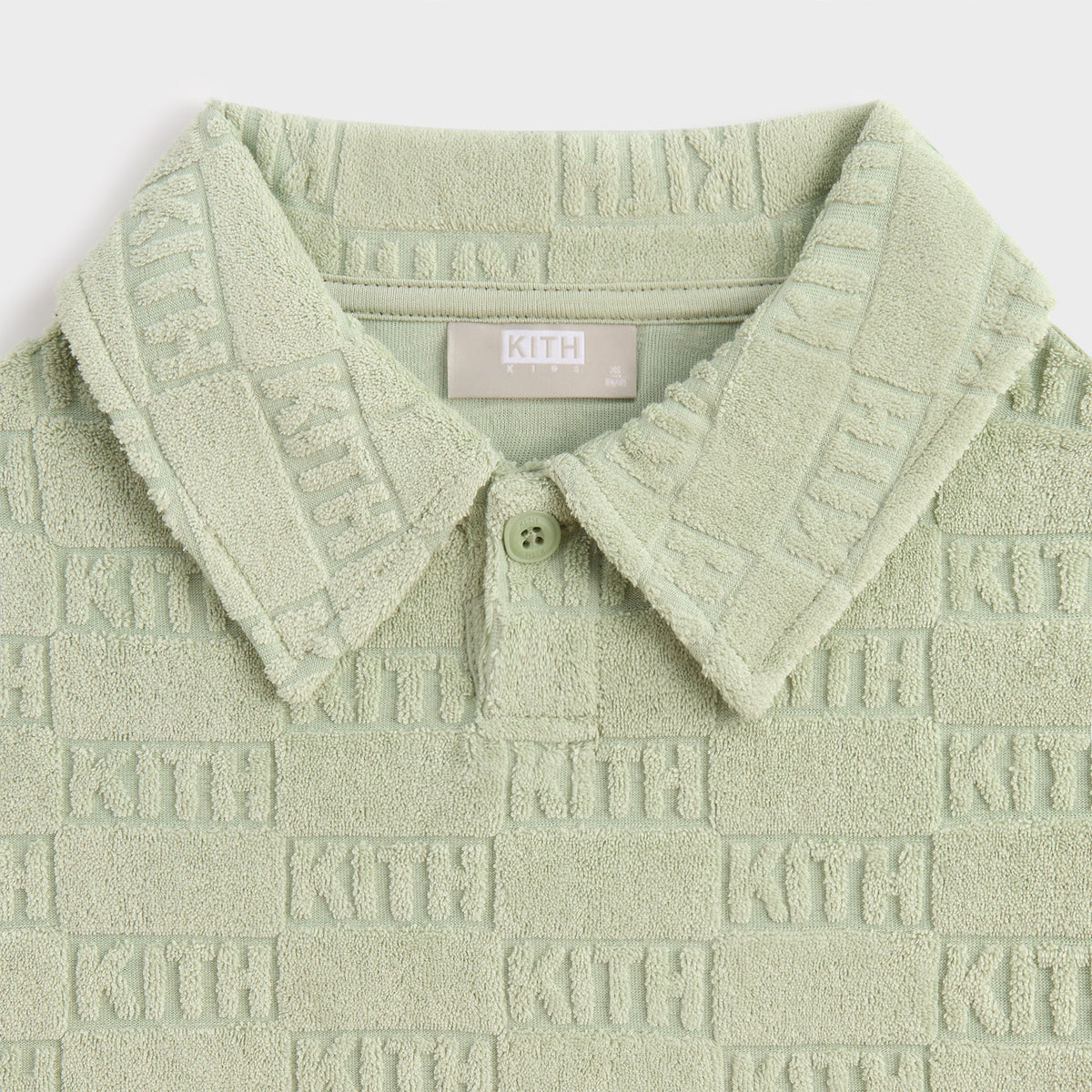 Kith Kids Monogram Pullover Terry Polo - Tranquility | Kith