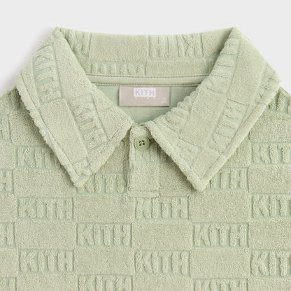 Kith Kids Monogram Pullover Terry Polo - Tranquility | Kith