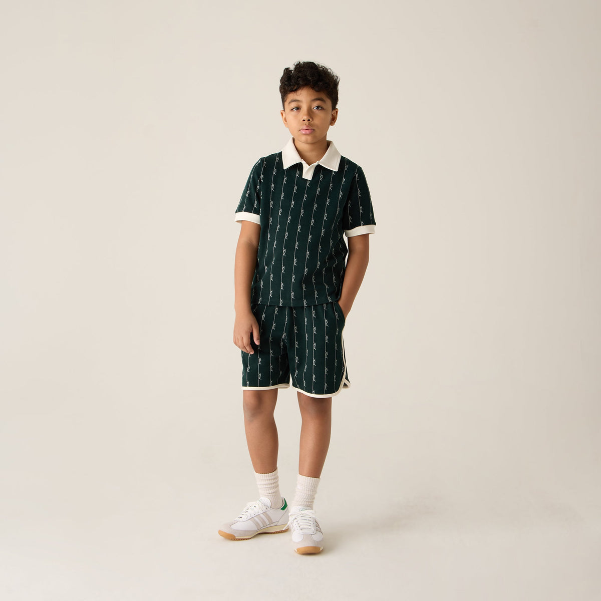 Kith Kids Script Knit Jordan Short - Stadium | Kith