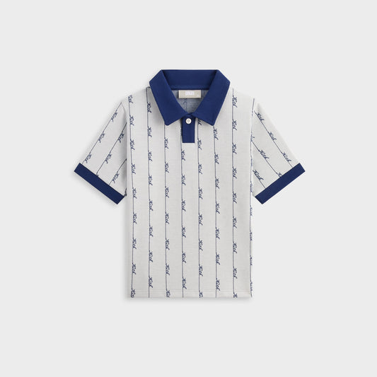 Kith Kids Script Knit Tilden Polo - Sandrift | Kith