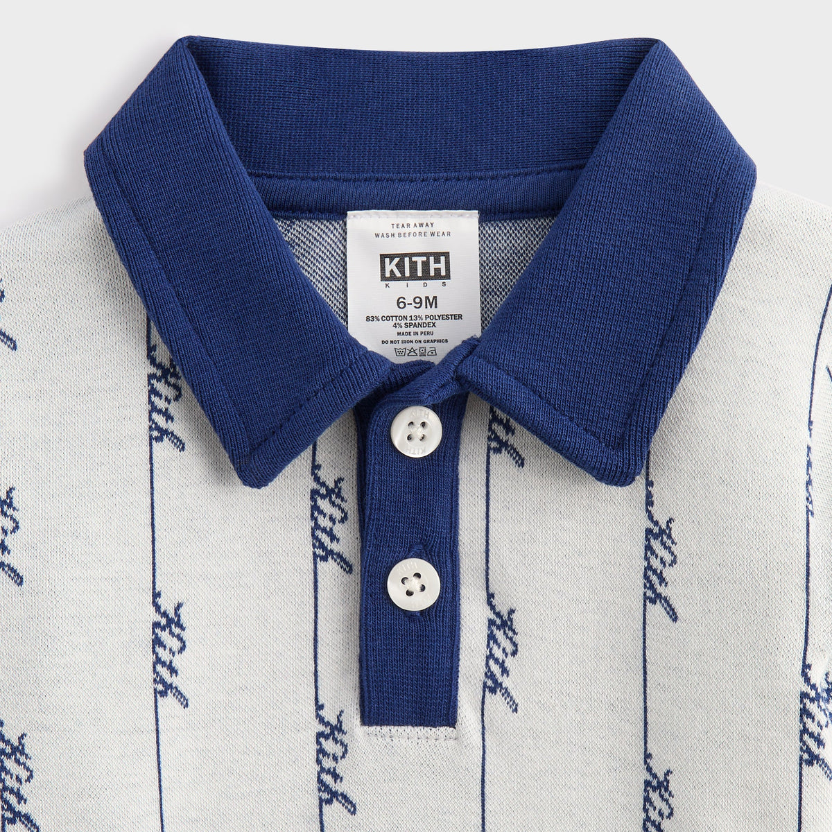 Kith Kids Script Knit Tilden Polo - Sandrift | Kith