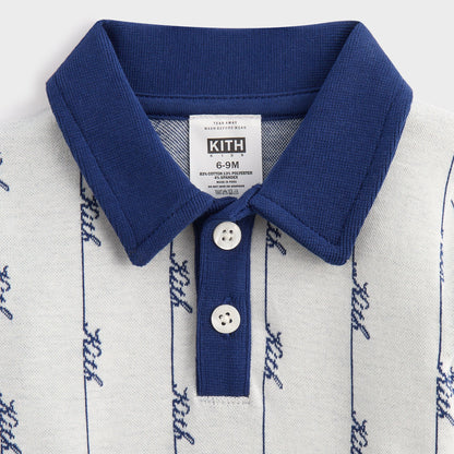 Kith Kids Script Knit Tilden Polo - Sandrift | Kith