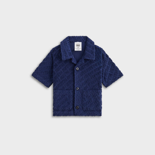 Kith Baby Monogram Terry Camp Shirt - Screen | Kith
