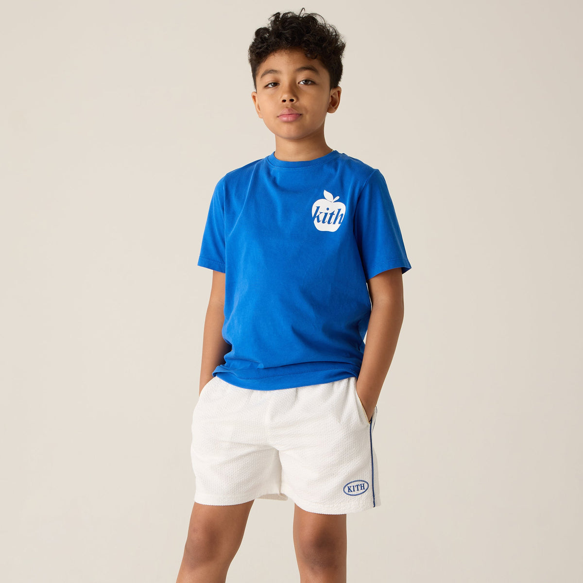 Kith Kids Vintage Apple Tee - Royal | Kith