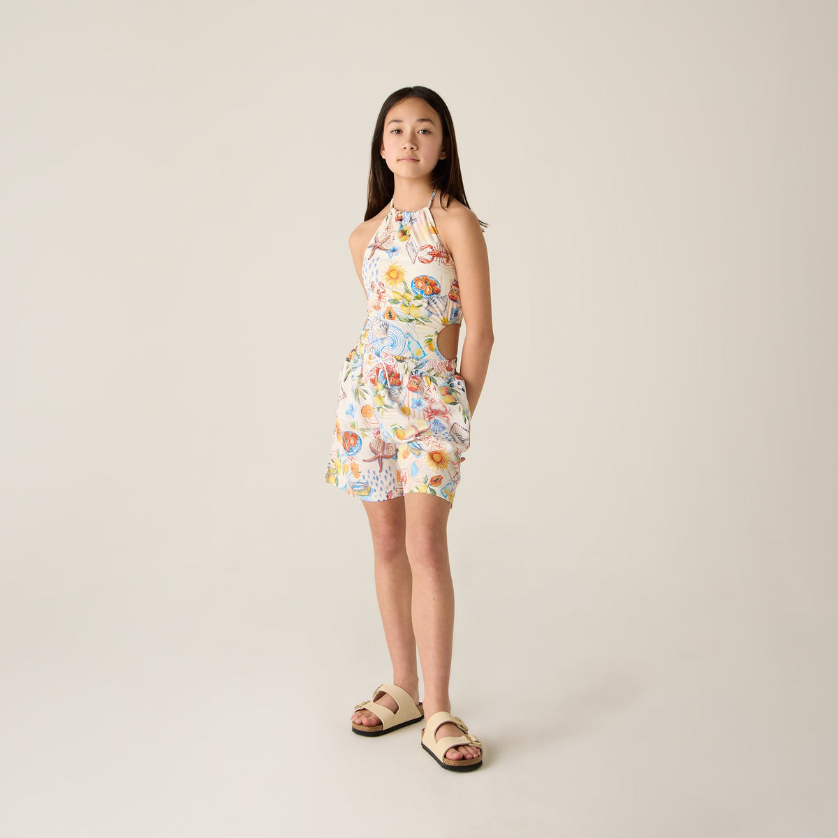 Kith Kids Summer Picnic Thompson Camp Short - Sandrift | Kith