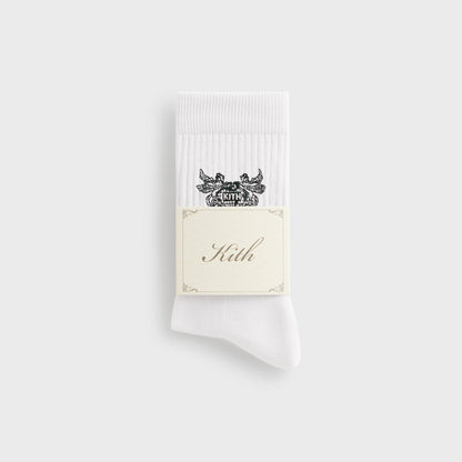 Kith Pegasus Crew Sock - White | Kith
