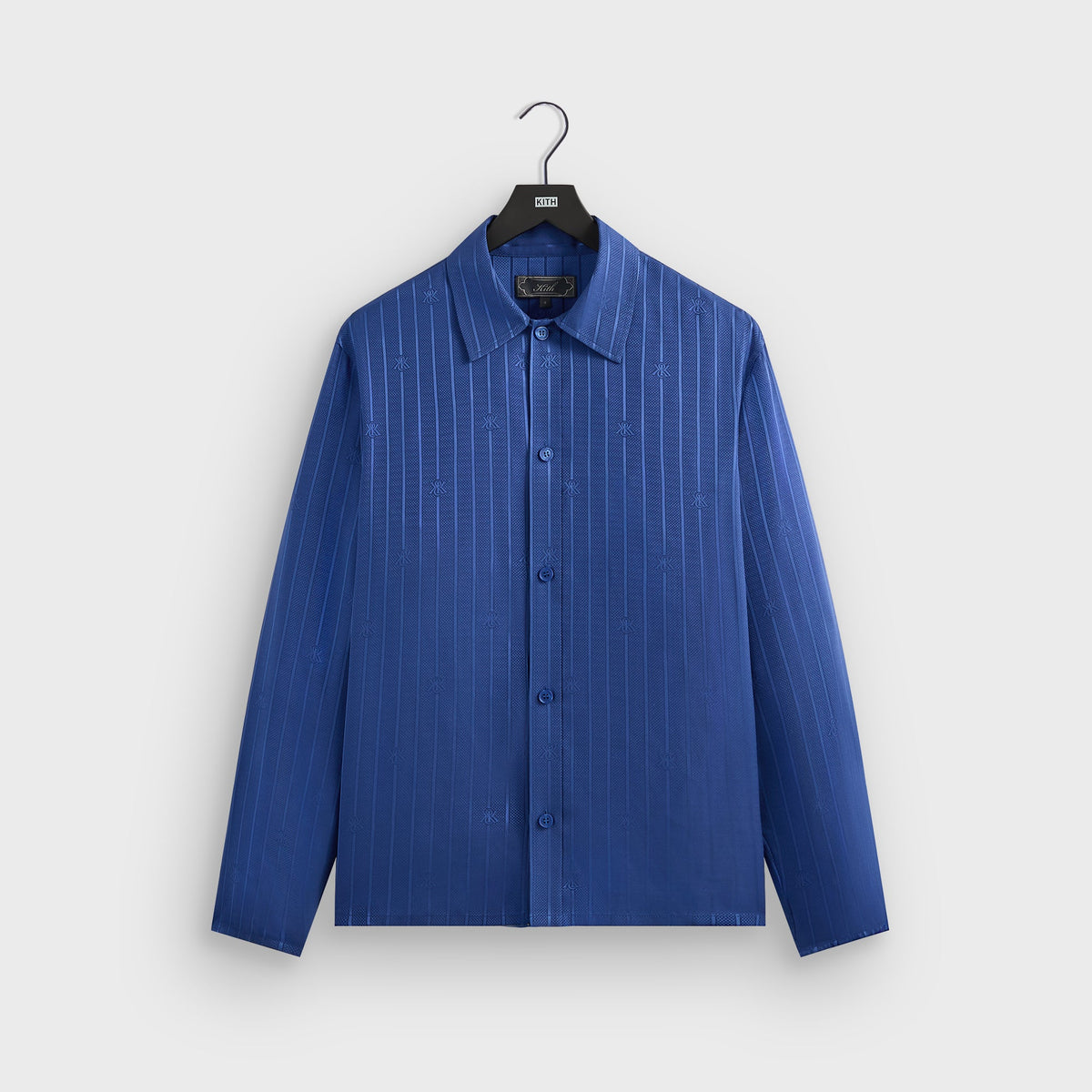 Kith Crest Logo Boxy Collared Overshirt - Bow | Kith