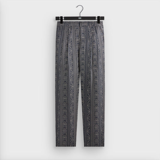 &Kin Batik Stripe Pleated Ari Trouser - Nocturnal | Kith