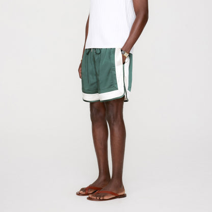 &Kin Washed Satin Dylan Short - Stadium | Kith