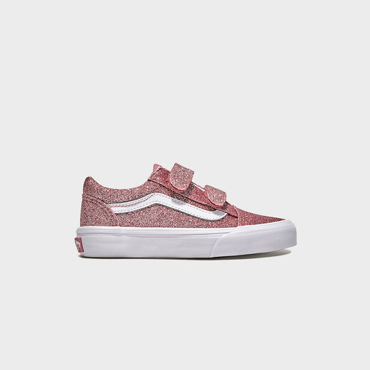 VANS PS Old Skool V Glitter - Rose Gold | Kith