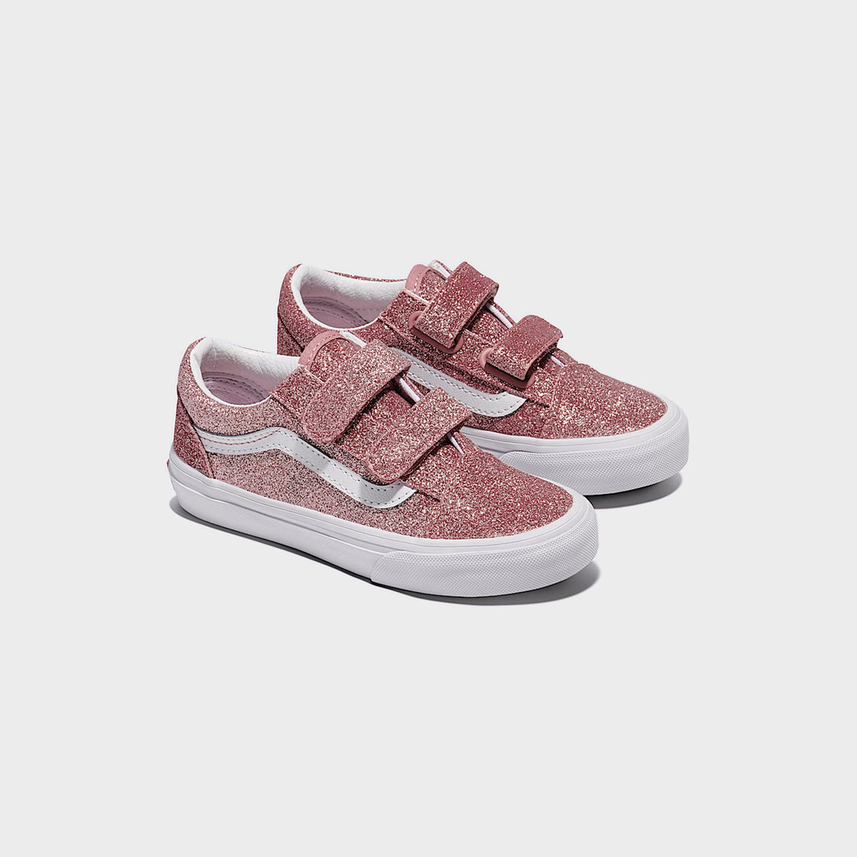 VANS PS Old Skool V Glitter - Rose Gold | Kith