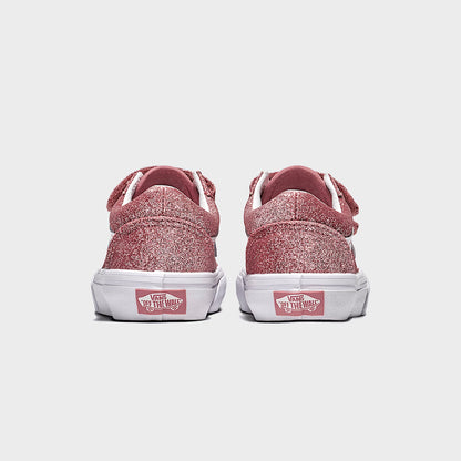 VANS PS Old Skool V Glitter - Rose Gold | Kith
