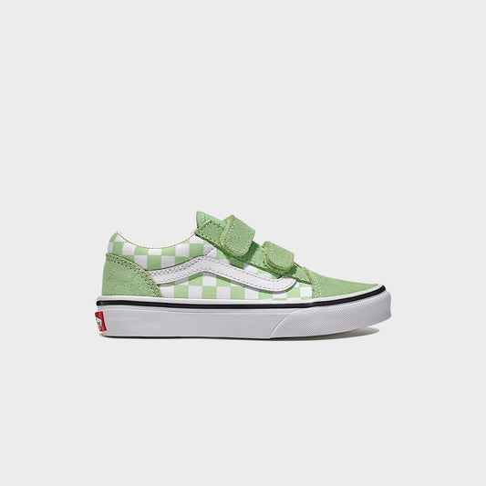 VANS GS Old Skool V Checkerboard - Pistachio Green | Kith