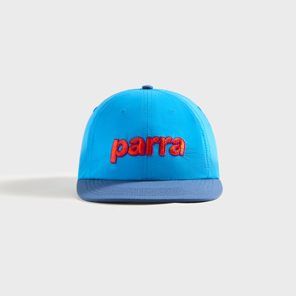 by Parra Lowercase 6 Panel Cap - Blue / Orange | Kith