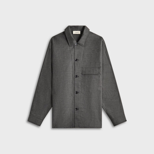 Lemaire Light Tailored Overshirt - Grey Melange | Kith