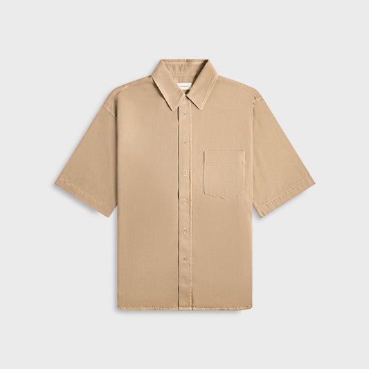 Lemaire Short Sleeve Denim Shirt - Natural Beige | Kith